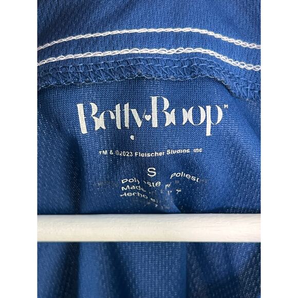 Betty Boop Infinite Possibilities Graphic Button Down Jersey Blue S - Picture 3 of 6